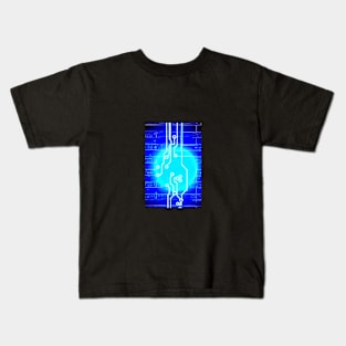 Blue circuit board Kids T-Shirt